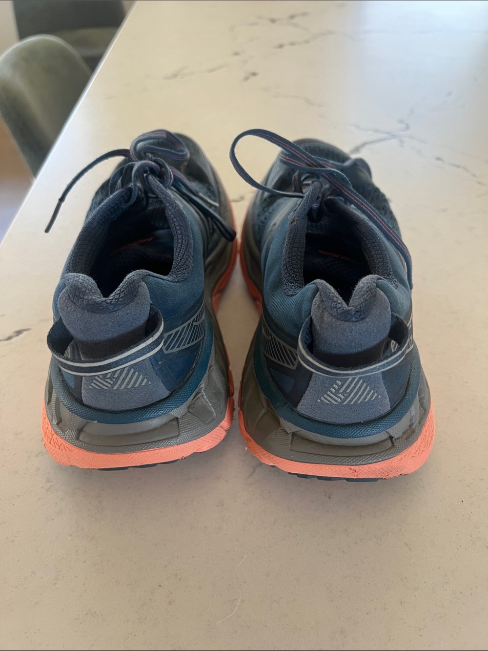 Hoka Stinson ATR 5 Navy Blue Running Shoes with Coral Accents. Size 8. So good!! - Picture 2 of 6
